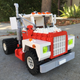 Illustration for article titled Lego Mack U series, my biggest truck model to date.